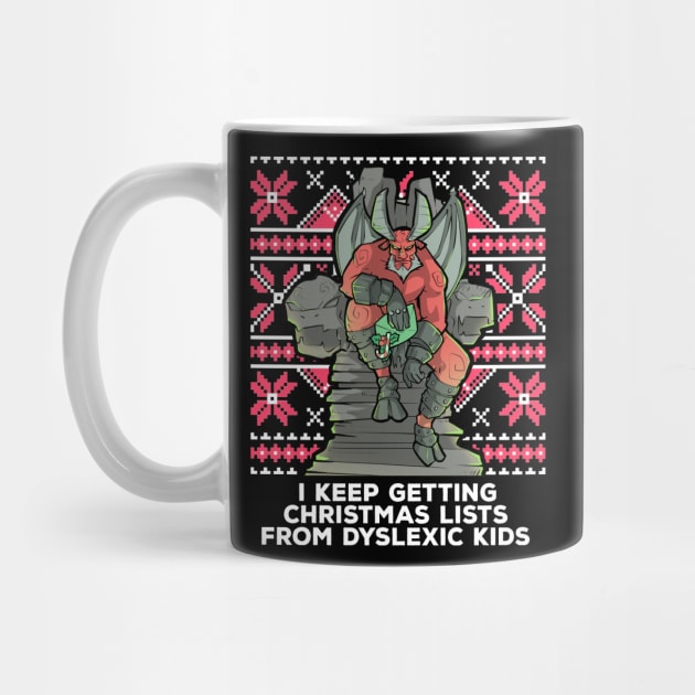 Ugly Christmas Satan Satanic Santa Devil Gothic Occult Goth by TellingTales